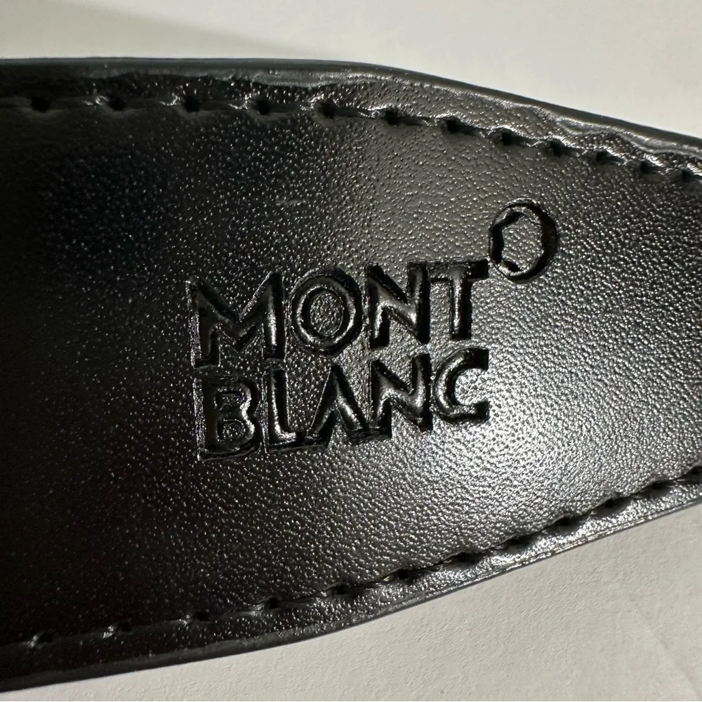 Mont Blanc two tone men’s belt - Picture 6 of 15